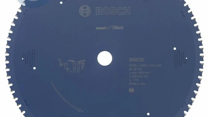 Bosch - Expert Serisi Metal için Daire Testere Bıçağı 355*25,40 mm 80 Diş