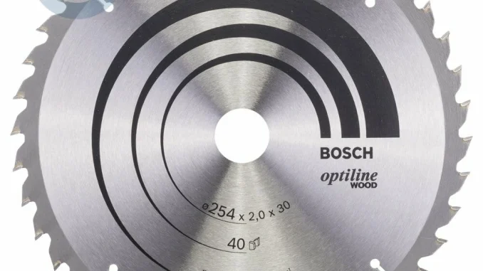 Bosch - Optiline Serisi Ahşap için Daire Testere Bıçağı 254*30 mm 40 Diş