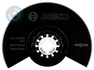 Bosch - Starlock - ACZ 100 BB - BIM Ahşap ve Metal İçin Segman Testere Bıçağı, Bombeli 1'li