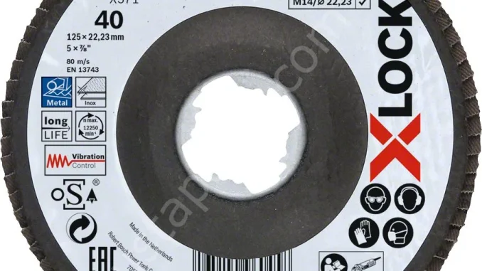 Bosch - X-LOCK - 125 mm 40 Kum Best Serisi Metal Flap Disk 2608619201 Bosch - X-LOCK - 125 mm 40 Kum Best Serisi Metal Flap Disk 2608619201