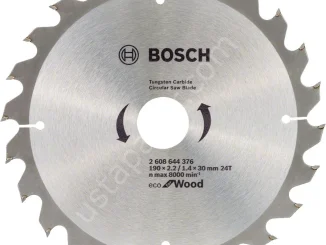 Bosch Eco 190x30 mm 24 Diş 10'lu Ahşap Daire Testere Bıçağı 2608644613