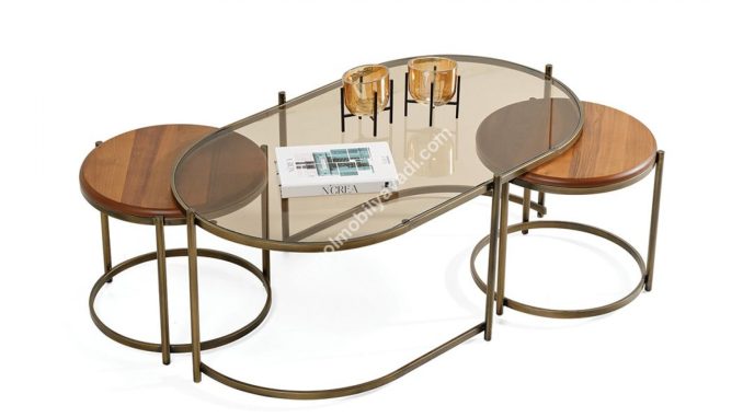 İnegöl Mobilya 169 Bronz Orta Sehpa